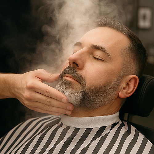 Gezichtsreiniging bij herenkapper Hisham in Dinteloord