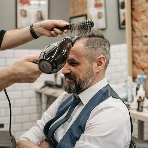 Haar styling bij kapper Hisham - kapsalon Dinteloord